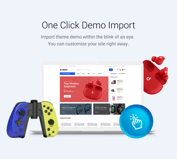 digitaz - Elektronikgeschäft WordPress Theme Demoinstallation