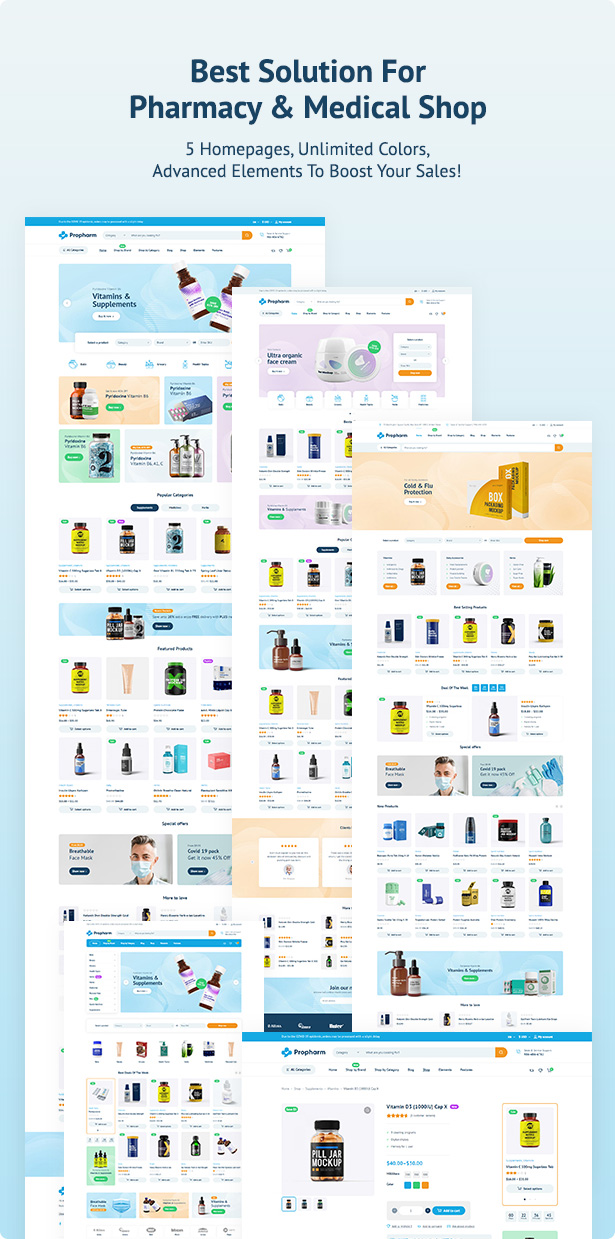 Propharm - Apotheke & Medizin WordPress WooCommerce Theme - 1