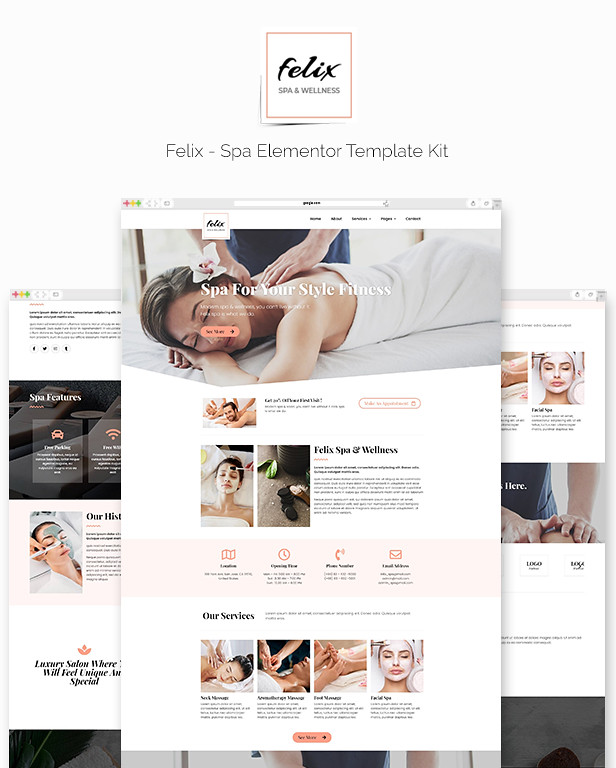Felix - Spa Elementor Template-Kit - 2