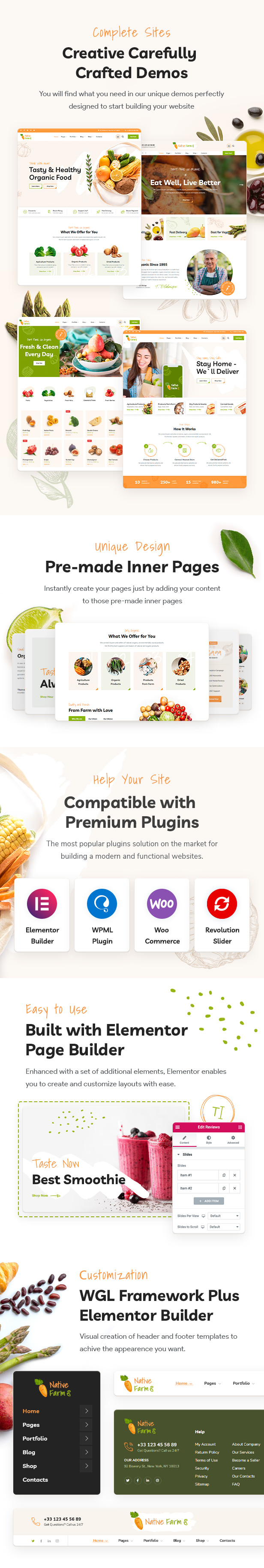 NativeFarm – WordPress-Theme für organische und gesunde Lebensmittel – 1