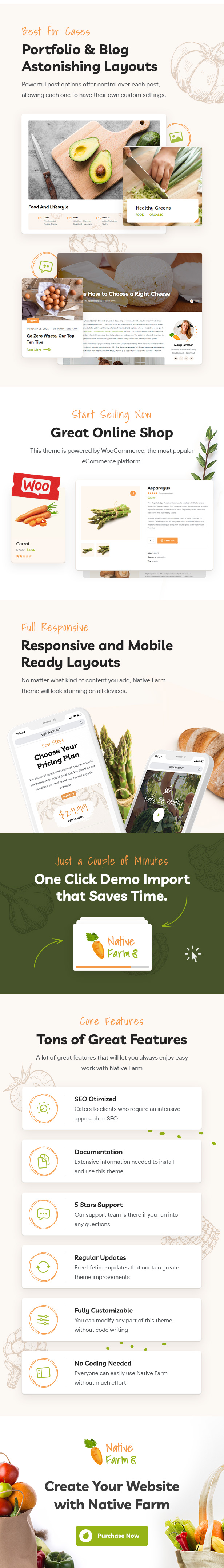 NativeFarm – WordPress-Theme für organische und gesunde Lebensmittel – 2