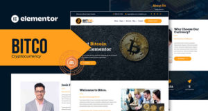 Bitco – Bitcoin & Kryptowährung Elementor Template Kit