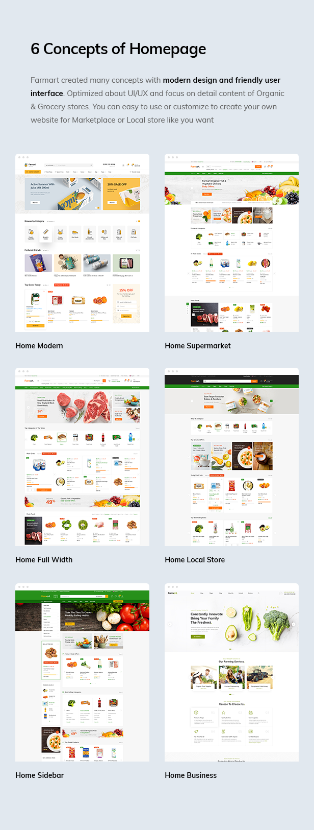 Farmart - Bio- und Lebensmittelmarktplatz WordPress Theme - 1