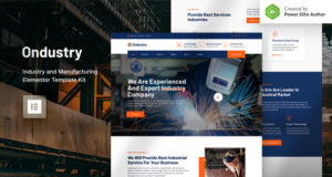 Ondustry – Elementor Template Kit für Industrie und Fertigung