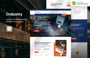 Ondustry – Elementor Template Kit für Industrie und Fertigung