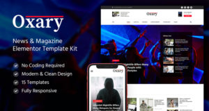 Oxary – Nachrichten- und Magazin-Elementor-Vorlagenkit