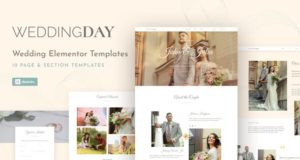 WeddingKit – Einladungs- und Galerie-Event-Elementor-Vorlagen-Kit