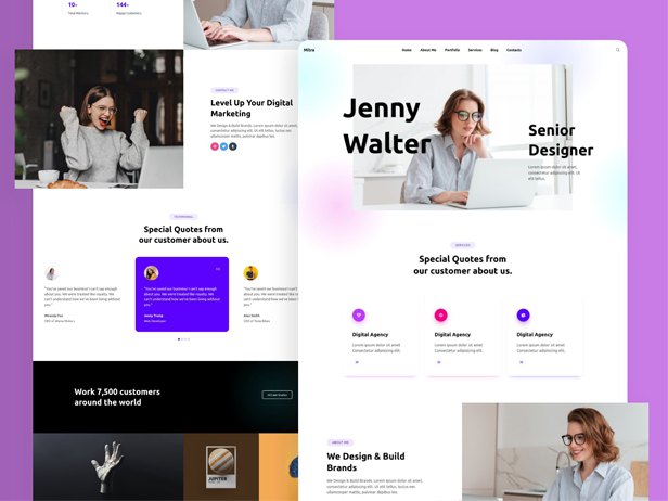 Mitra - Persönliches Portfolio-WordPress-Theme - 4