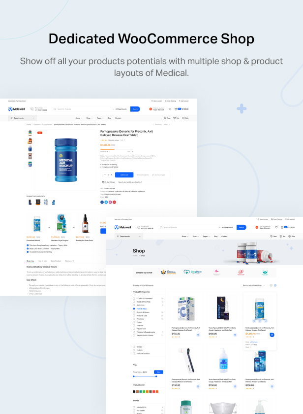 Melawell - Medizinisches Element oder WooCommerce-Theme