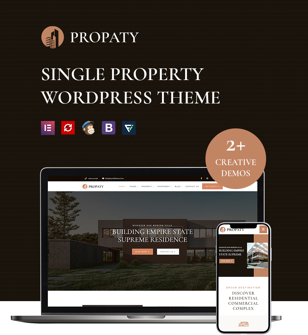 Propaty - WordPress-Theme für einzelne Immobilien - 1