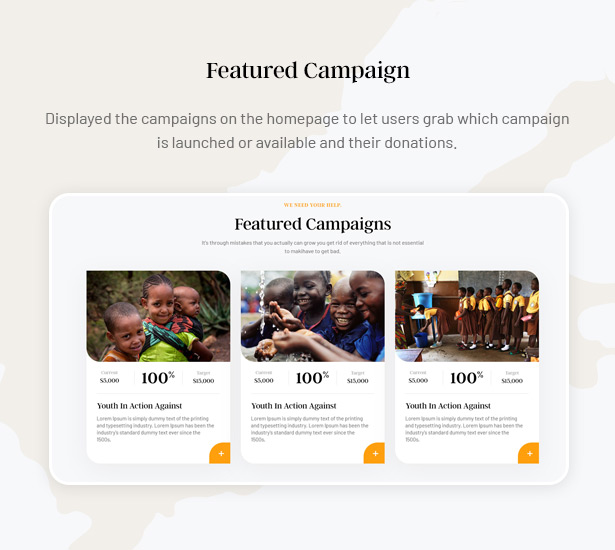 Gainlove Nonprofit WordPress Theme - Attractive Featured Charity Campaigns 2021 