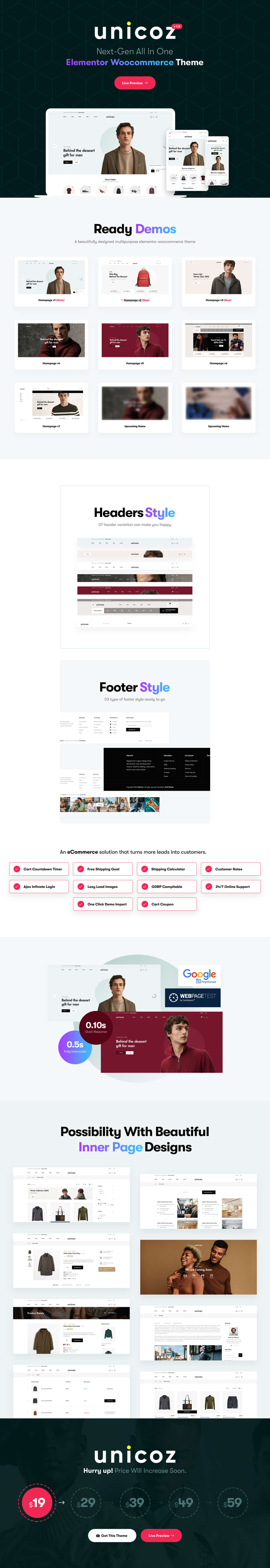 Unicoz - Elementor WooCommerce-Theme - 1