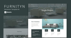 Furnityn – Interior Design Elementor Kit-Vorlage