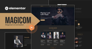 Magicom – Magician & Comedian Club Elementor Template Kit