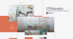 Manaka – Architektur & Interieur Elementor Template Kit
