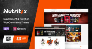 Nutritix – WooCommerce-Layout für Nahrungsergänzungsmittel und Ernährung