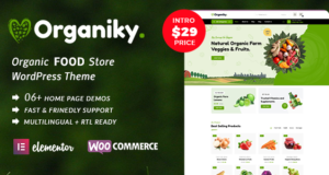 Organiky – WordPress-Template für Bio-Lebensmittelgeschäfte