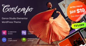 Contempo – WordPress-Vorlage für Tanzschulen