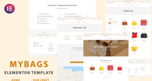 Mybags – Modern Commerce Elementor Template Kit