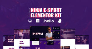 Ninja – Esports & Gaming Elementor Template Kit