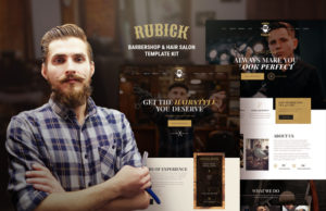 Rubick – Barbershop & Hair Salon Elementor Template Kit
