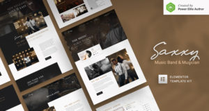 Saxxy – Musikband & Musiker Elementor Template Kit