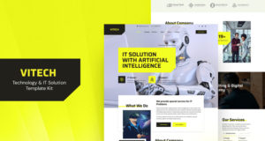 Vitech – Technologie- und IT-Lösung Elementor Template Kit