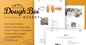 DoughBoiBakery – Bäckerei-Kuchen-Elementor-Vorlagen-Kit