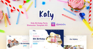 Katy – Planer für Kindergeburtstagsfeiern und Einladungsvorlagen für Elementor
