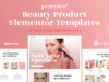 Prettybox - Shop für Kosmetik- und Schönheitsprodukte Elementor Template Kit