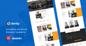 Serity – CCTV- und Überwachungskameras Elementor Template Kit