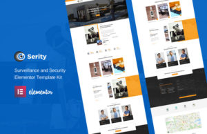 Serity – CCTV- und Überwachungskameras Elementor Template Kit