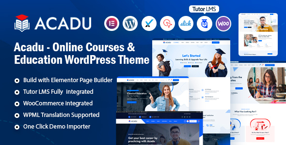 Acadu – WordPress-Layout für Online-Kurse und Bildung