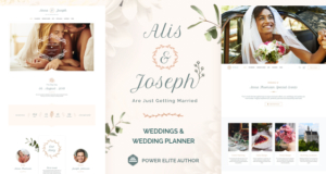 Alis – Hochzeitsplaner WordPress-Vorlage