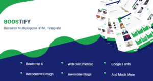 Boostify – Mehrzweck-HTML-Vorlage für Unternehmen