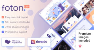Foton – Software- und App-Zielseitenthema