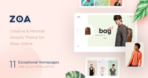 Zoa – Minimalistisches Shopify-Layout