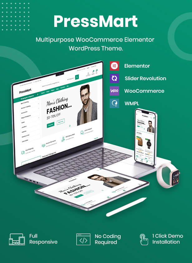 PressMart - Modernes Elementor WooCommerce WordPress-Thema