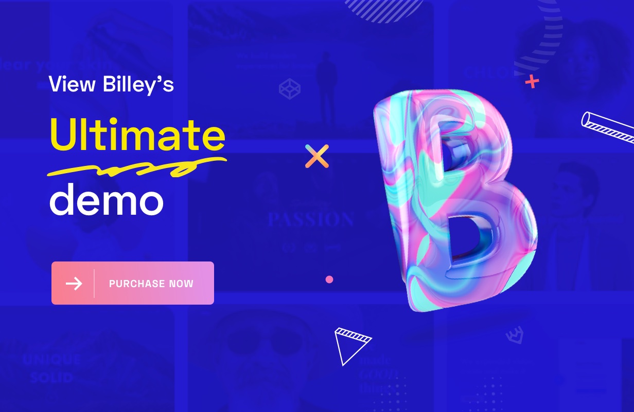 Billey – Kreatives Portfolio & Agenturelement oder WordPress-Theme – 8
