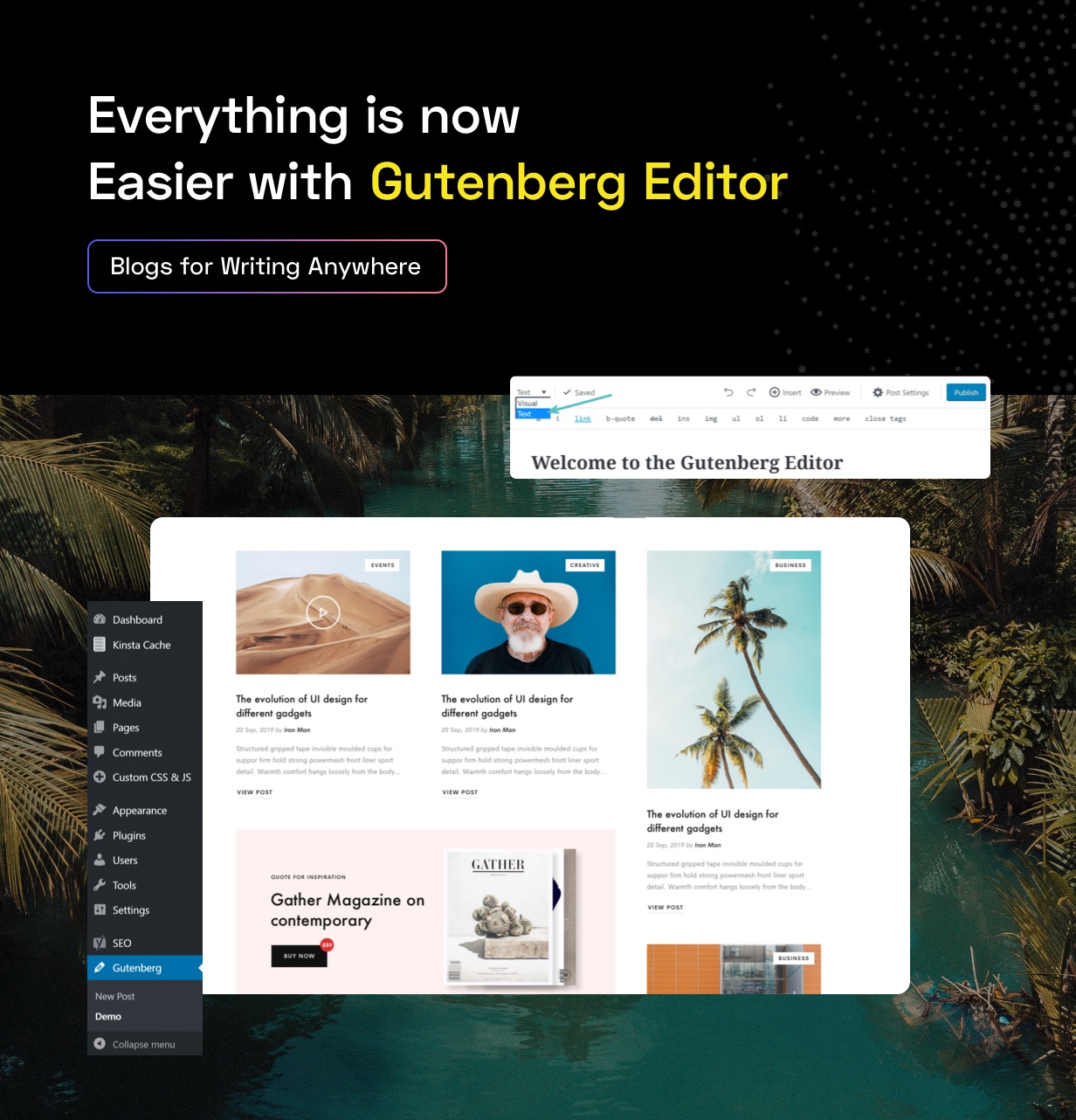 Gutenberg-Editor für Blogs