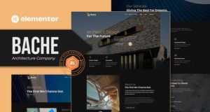 Bache – Architekturunternehmen Elementor Template Kit