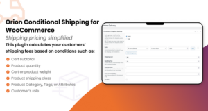Bedingter Orion-Versand für WooCommerce