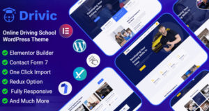 Drivic – Online Fahrschule WordPress Layout