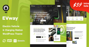 EVway – WordPress-Thema für Elektrofahrzeuge und Ladestationen