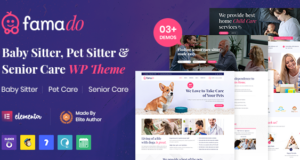 Famado – WordPress-Layout für Baby- und Tiersitterdienste