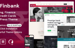 Finbank – WordPress-Vorlage für Banken und Finanzen
