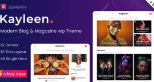 Kayleen | WordPress-Vorlage für Blogs und Zeitschriften