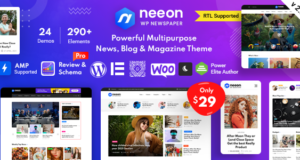 Neeon – WordPress-Layout für Nachrichtenmagazine