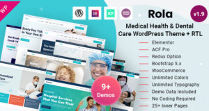 Rola – WordPress-Thema für medizinische Gesundheit und Zahnpflege