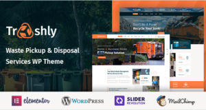Trashly – WordPress-Vorlage für Abfallabholung und -entsorgung